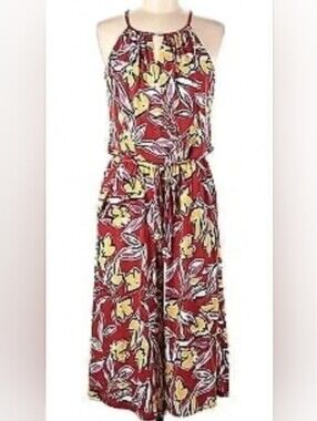 LIKE NEW!! Stitch Fix Wisp, Rust Lottie Halter Wide-Leg Jumpsuit. Size 4